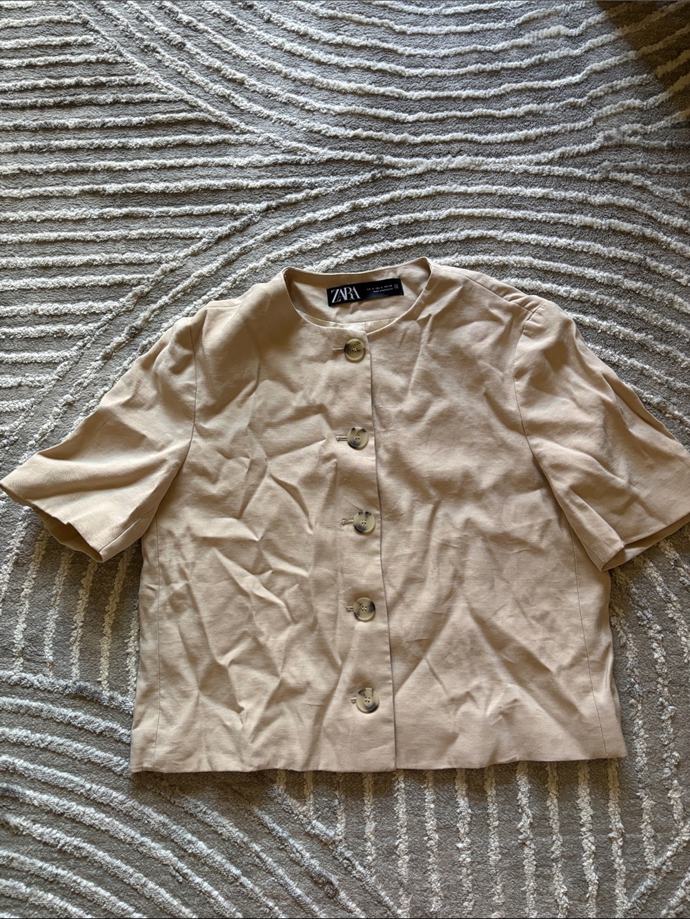 Zara Button Up Top
